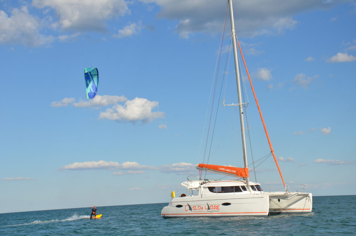 voyage kitesurf catamaran